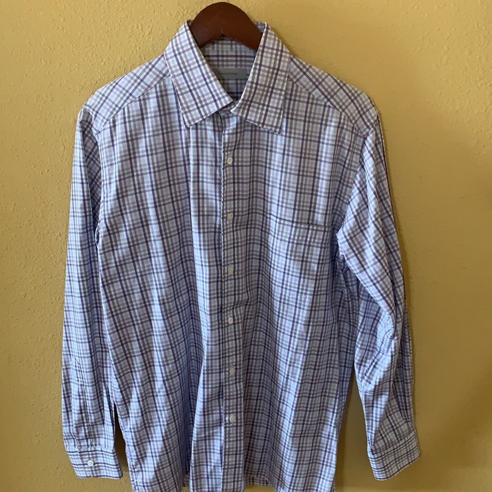 Ermenegildo Zegna Mens Dress Shirt Purple